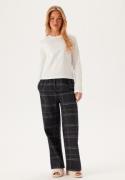 Calvin Klein L/S Tee & Pant Sleep Set Sn1 White (tee)/CHARCOAL GREYH XS