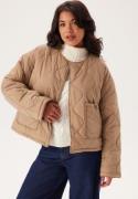 VILA Visibiria L/S POCKET JACKET PO Savannah Tan 40