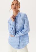 Object Collectors Item Objtutta Lo L/S Shirt Cornflower Blue Stripes:White 38