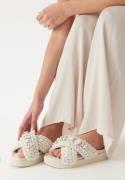 INUIKII Slipper Woven Stones Ivory white 37