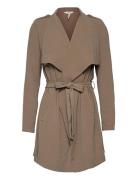 Objannlee Short Jacket Noos Tynd Frakke Brown Object