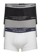 Mens Knit 3-Pack Trunks Boxershorts Multi/patterned Emporio Armani