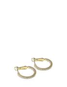 Story Small Ring Ear G/Clear Accessories Jewellery Earrings Hoops Gold SNÖ Of Sweden