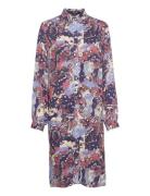 Slmayana Shirt Dress Ls Kort Kjole Multi/mønstret Soaked In Luxury