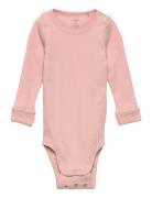 Body Solid Rib Bodies Long-sleeved Pink Lindex
