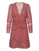 Georgette V-Neck Dress Kort Kjole Multi/patterned By Ti Mo