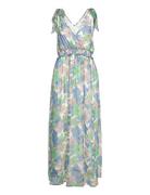 Mlsydney S/L Wo Maxi Dress A. Maxikjole Festkjole Multi/patterned Mamalicious