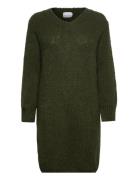 Fora V Dress Kort Kjole Khaki Green Noella