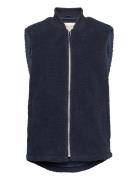 Fleece Bomber Vest Vest Blue Revolution