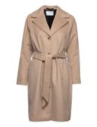 Slfmilan Wool Coat B Noos Outerwear Coats Winter Coats Beige Selected Femme