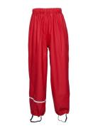 Rainwear Pants -Solid Pu Outerwear Rainwear Bottoms Red CeLaVi