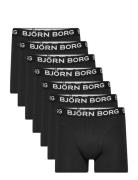 Cotton Stretch Boxer 7P Boxershorts Black Björn Borg