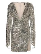 Glitter Dress Kort Kjole Silver OW Collection