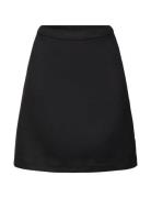 Wool Blend Mini Skirt Kort Nederdel Black Esprit Collection
