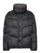 Quilted Jacket With Recycled Down Filling Foret Jakke Black Esprit Casual