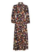 Slfholda 7/8 Ankle Dress B Maxikjole Festkjole Multi/patterned Selected Femme