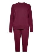 Decoy Bamboo Night Set Pyjamas Nattøj Burgundy Decoy