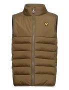 Leightweight Panel Gilet Foret Vest Brown Lyle & Scott Junior