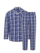 Pyjama 1/1 Woven Pyjamas Nattøj Blue Jockey