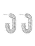 U Rock Crystal Earring Accessories Jewellery Earrings Hoops Silver By Jolima