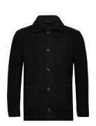 D1. Short Wool Jacket Uldjakke Jakke Black GANT