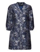 Eustoma Mahia Dress Kort Kjole Navy Bruuns Bazaar