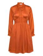 Billie Dress Kort Kjole Orange Love Lolita