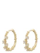 Helsinki Ring Ear Accessories Jewellery Earrings Hoops Gold SNÖ Of Sweden