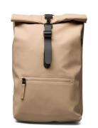 Rolltop Rucksack W3 Rygsæk Taske Beige Rains