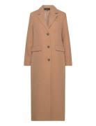 Vmvincemilan Long Coat Boos Cp Outerwear Coats Winter Coats Beige Vero Moda