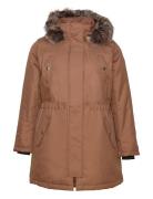 Carirena Parka Coat Otw Outerwear Parka Coats Brown ONLY Carmakoma