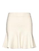 Skirt Hevina Kort Nederdel Beige Lindex