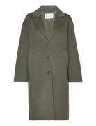 Kapiteeli Solid Outerwear Coats Winter Coats Khaki Green Marimekko