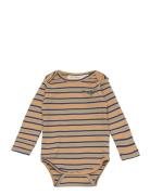 Sgbbob Yd Stripe Curry L_S Body Hl Bodies Long-sleeved Multi/patterned Soft Gallery