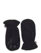 Mittens Fleece Pu Palm Accessories Gloves & Mittens Mittens Black Lindex