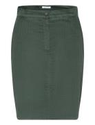 Basel Corduroy Skirt Kort Nederdel Green Tamaris Apparel