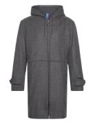 Paavo Wool Parka Coat Parka Jakke Grey FRENN