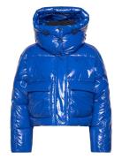 High Shine Puffer Foret Jakke Blue Calvin Klein Jeans