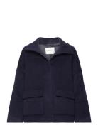 Cropped Wool Jacket Uldjakke Jakke Navy GANT