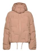 Soft Puffer Foret Jakke Beige Ganni