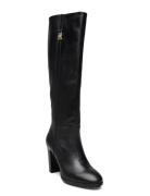 Feminine Th Hardware Longboot Lange Støvler Black Tommy Hilfiger