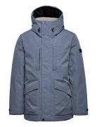 Recycled: Jacket With Down Filling Parka Jakke Blue Esprit Casual