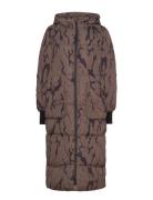 Yasmarbel Long Padded Coat S. Foret Jakke Brown YAS