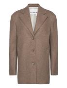 Wool Boxy Jacket Outerwear Coats Winter Coats Beige REMAIN Birger Christensen