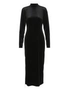 Kamaligz Ls Long Dress Maxikjole Festkjole Black Gestuz