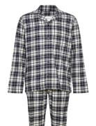 Flannel Pj Set Pants And Shirt Gb Pyjamas Nattøj Navy GANT
