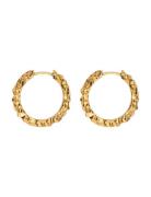 Ix Crunchy Edge Earrings Accessories Jewellery Earrings Hoops Gold IX Studios