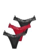 3-Pack Willow Ulv String G-streng Undertøj Black Hunkemöller