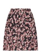 Mschbellamaya Rhian Skirt Aop Kort Nederdel Pink MSCH Copenhagen