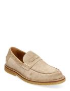 Loafer Loafers Flade Sko Beige ANGULUS